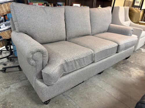 English Light Grey 3-Seat Sofa