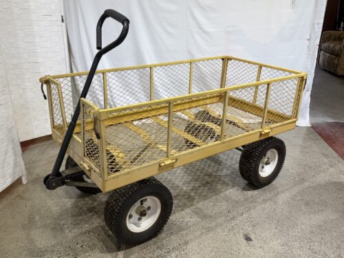 Heavy Duty Yellow Garden Cart
