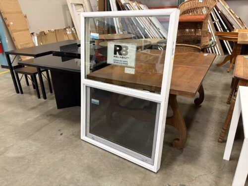 NEW! RELIABILT 52x36 White Vinyl Vertical Sliding Window