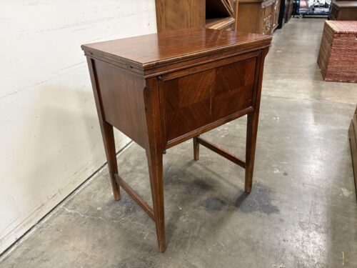 Vintage Sewing Machine Table with Fold Out Leaf Extension