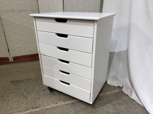 StyleWell Craft 6 Drawer Cart - White