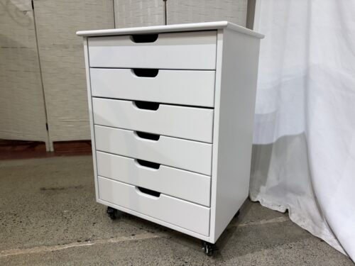 StyleWell Craft 6 Drawer Cart - White
