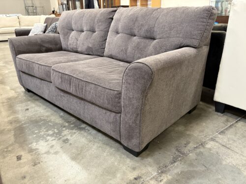 ASHLEY FURNITURE Alsen Full Sleeper Sofa in Granite Chenille Upholstery