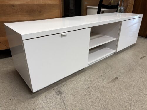 IKEA Byas White High-Gloss TV Stand