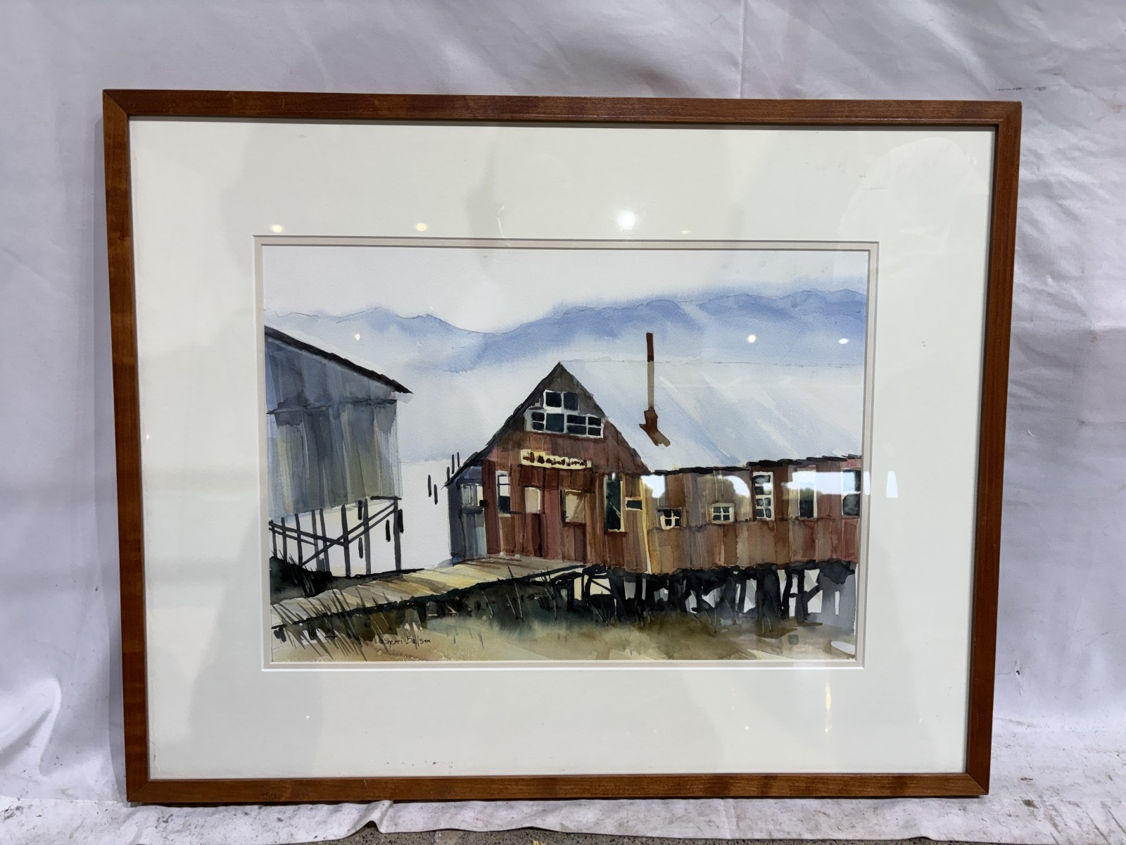 Framed Watercolor Painting by Sherri Bails