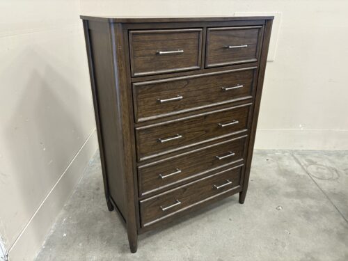 FOREMOST HOME Contemporary Java Finished 6 Drawer Tallboy Dresser