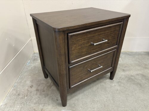 FOREMOST HOME Contemporary Java Finished 2 Drawer Nightstand