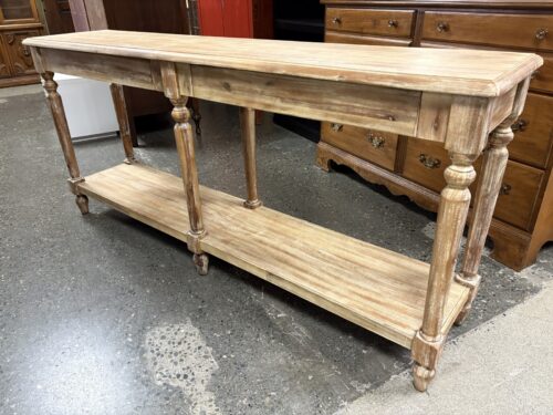 Rustic Farmhouse 2-Drawer Console Table