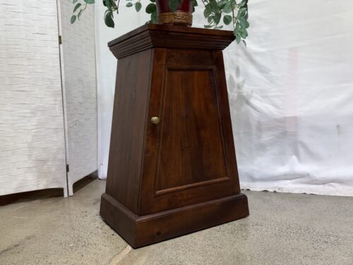 Tapered Obelisk Style Pedestal Cabinet