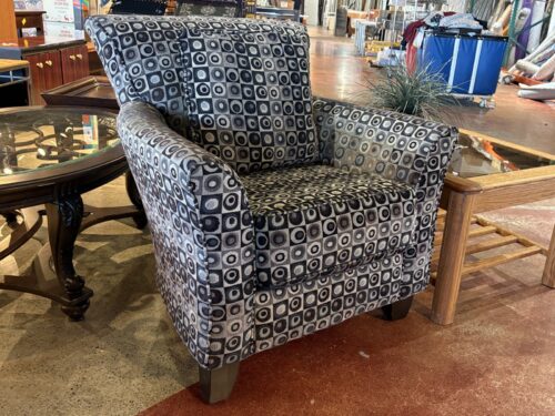 Spotlight Ebony Accent Armchair w/ Pillow