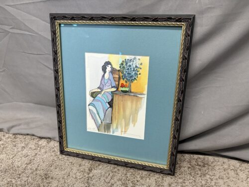"Flowery Blues" by Itzchak Tarkay Signed & Numbered Print