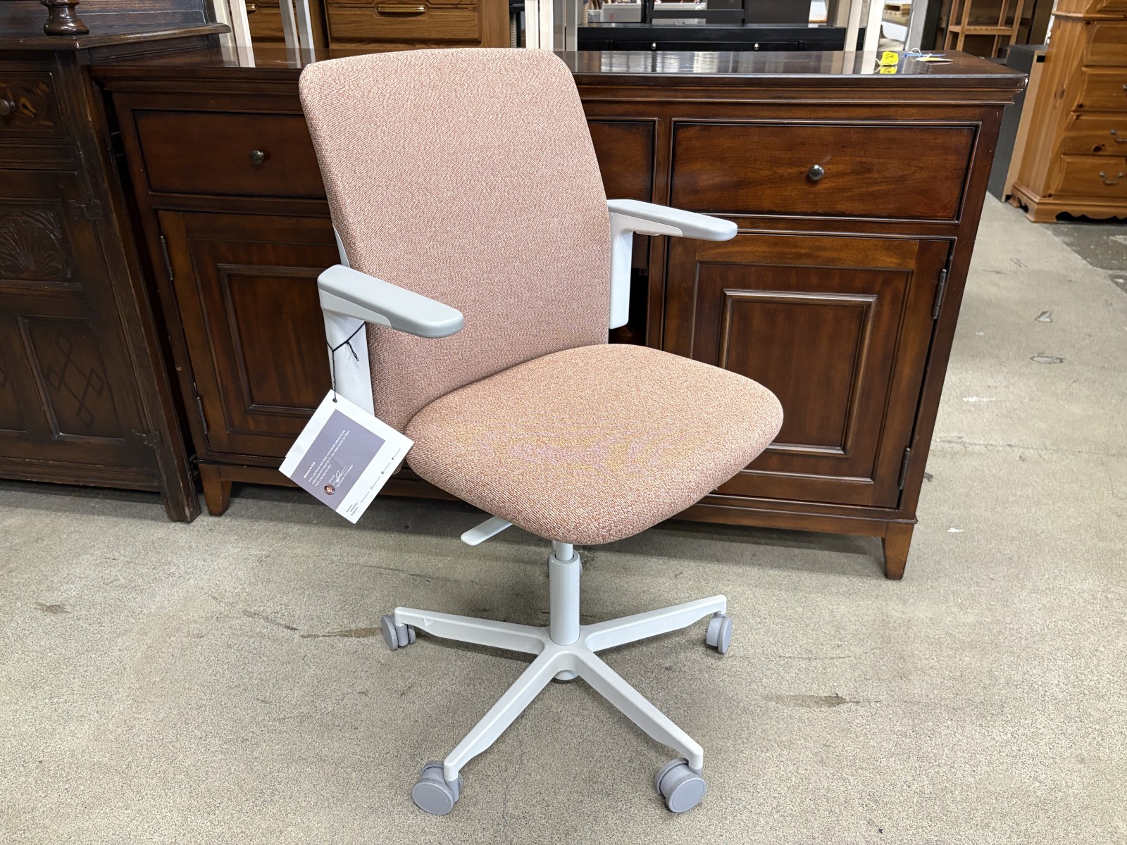 HUMANSCALE Path Pink & Grey Ergonomic Office Chair