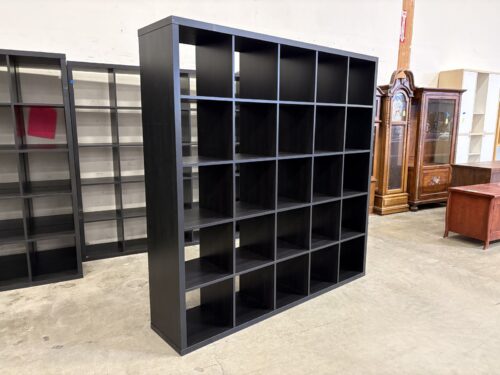 IKEA Kallax 25 Shelf Cube Organizer Bookcase in Black Brown