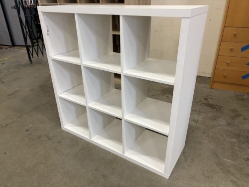 IKEA Kallax 9 Shelf Cube Organizer Bookcase in White
