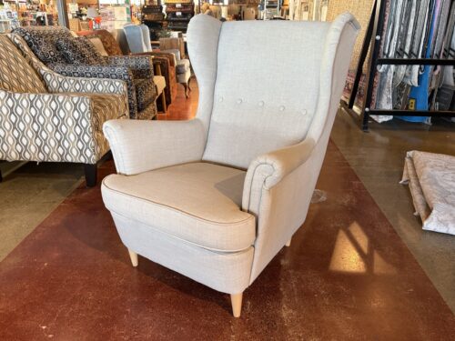 IKEA Stradmon Grey Wing Armchair