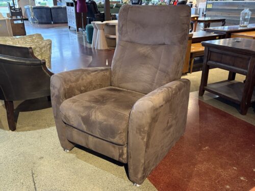 Plush Cocoa Brown Lowkey Recliner Armchair