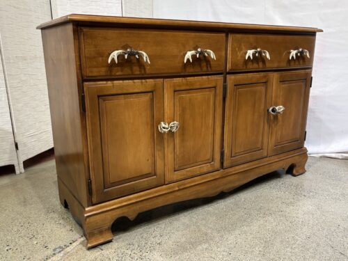 Unique Antler Hardware Shallow Shelf Buffet