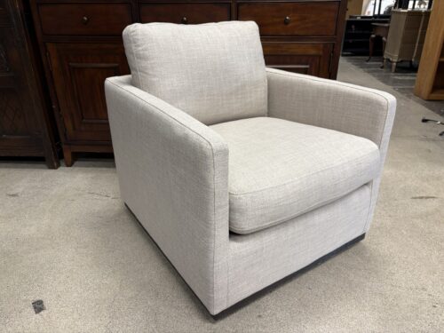 MOR Flax Linen Swivel Chair