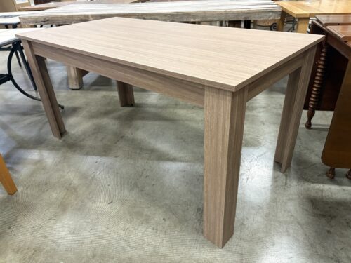 Modern Light Brown Rectangualr Wood Grain Dining Table