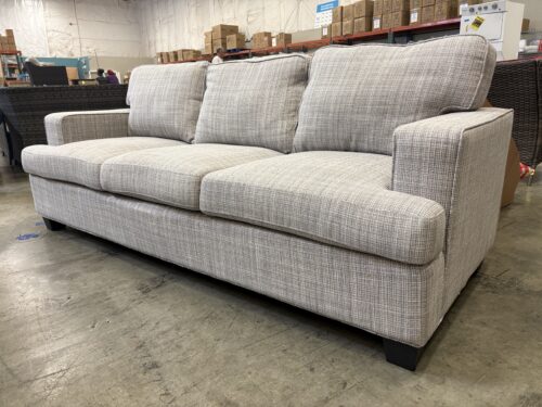 Classic Grey Woven 3 Seat Sofa