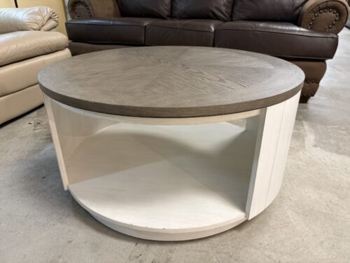 FLEXSTEEL Melody Round Rolling Coffee Table