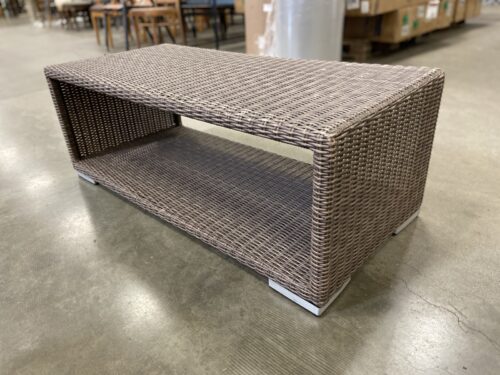 Modern Poly-Rattan 2 Tier Outdoor Patio Coffee Table
