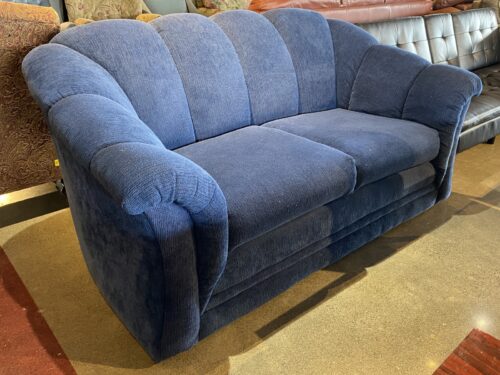 Comfy Midnight Blue Loveseat