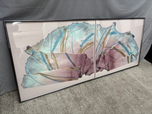 VintageOrigional Framed "Acrylage" Contemporary Painting by John Butler
