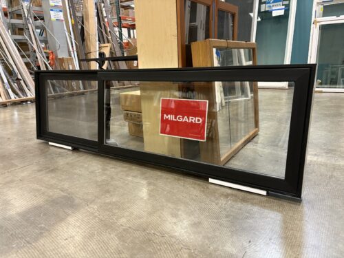 NEW! MILGARD 23x83 Black and White Vinyl Horizontal Sliding Window