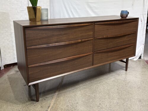 NEW! ARTICLE Lenia 6-Drawer Double Dresser - Walnut