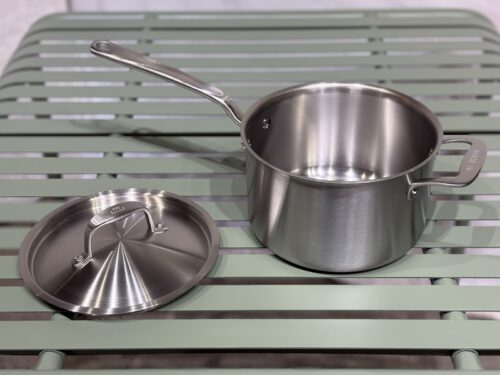 NEW! MADE IN 4Qt. Stainless Steel Clad Saucepan w/ Lid