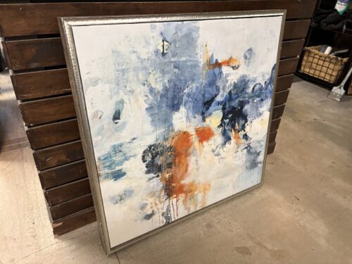 "Free to Flow 1" Framed Canvas Print