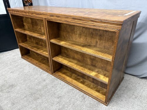 Wooden 18-Shelf Hidden Storage Bar Cabinet
