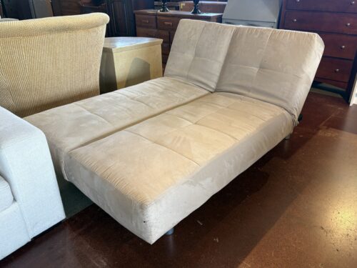 Fawn Beige Tufted Convertible Sleeper Sofa Bed