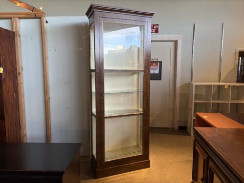 BAKER Collector's Edition Lighted 7' Tall Curio Cabinet
