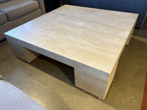 55" Square Travertine Coffee Table