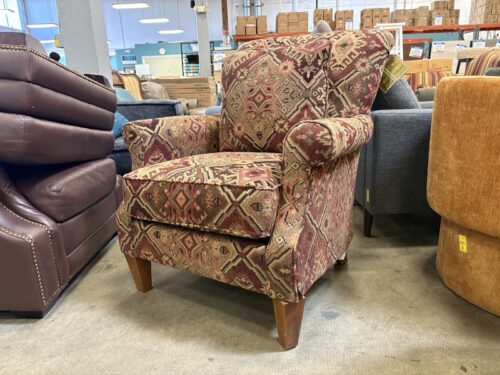 BROYHILL Vintage Southwestern Style Upholstered Accent Chair