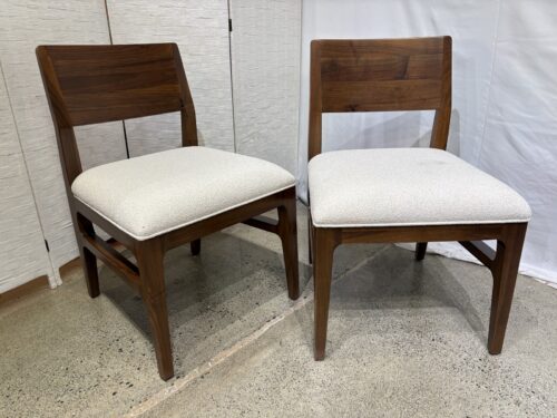 NEW! LA-Z-BOY Walnut Mackie Cream Dining Chair (Set of 2)