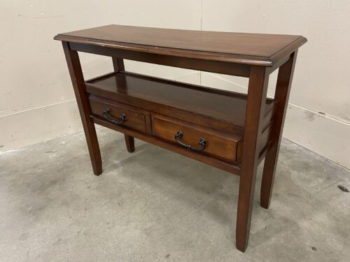PIER 1 Anywhere Console Table in Rich Mahogany Finish with 2 Drawers