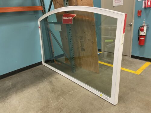 MILGARD White Vinyl Arched Picture Window 60" x 96"