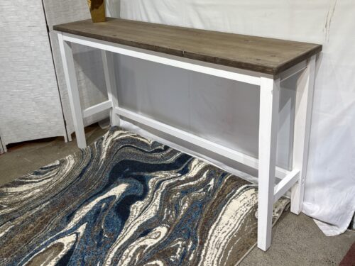 Shallow Rustic 2-Tone Bar/Console Table