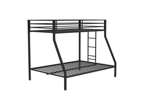 NEW! Metal Twin Over Full Bunk Bed in Black