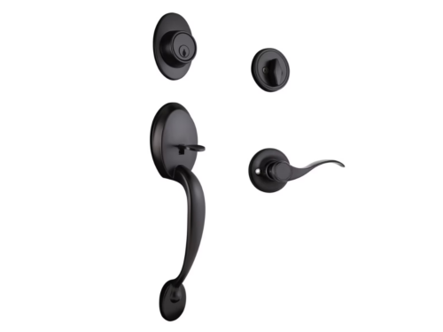 NEW! DESIGN HOUSE Entry Handleset in Matte Black Finish