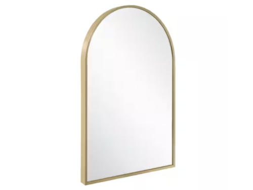 NEW! DESIGN HOUSE Maeve 24x36 Gold Arch Top Mirror