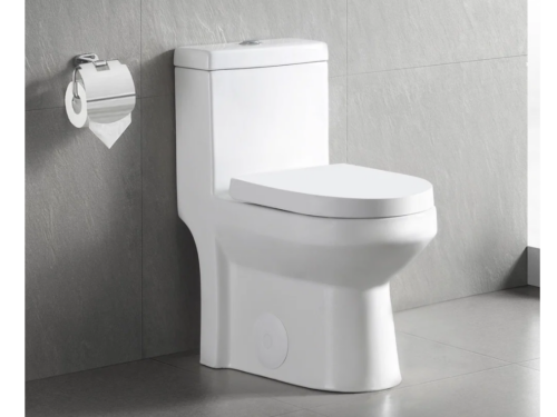 NEW! DEER VALLEY Compact 1Pc. Efficient Dual Flush Toilet w/ Quiet Seat Model # DV-1F52812