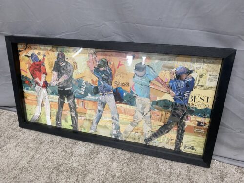 "Sunset Golf" Framed 3D Print by Jamie Pavlich-Walker