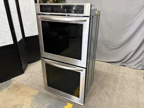 KITCHENAID Architect 27" Double Electric Self-Cleaning Wall Oven Model # KEBS279BSS