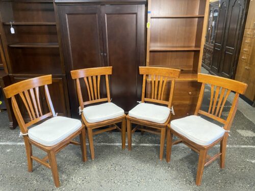Solid Honey Wood Traditional Mission Style Dining Chair (Set of 4)