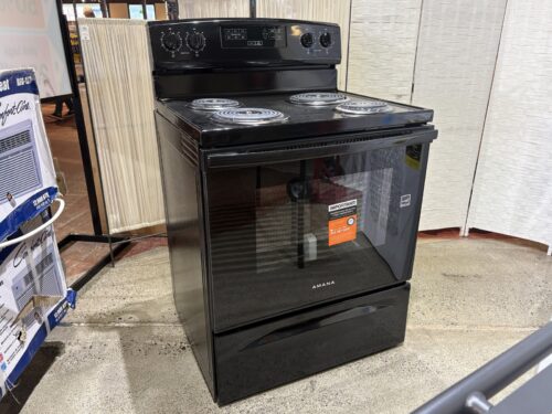 NEW! AMANA Freestanding 4-Burner Electric Range Model # ACR4303MFB8