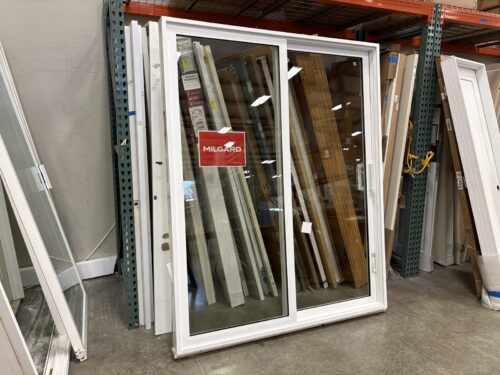 NEW! MILGARD V300 Trinsic Series 79x63 White Vinyl Sliding Glass Door